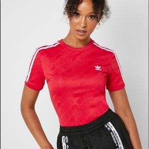 ADIDAS RED BODYSUIT